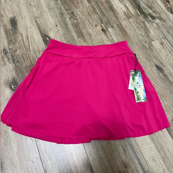 BRAND NEW W TAGS Kyodan Golf Fushia Pink Size Medium Pleated Tennis Skort Skirt - Picture 2 of 5